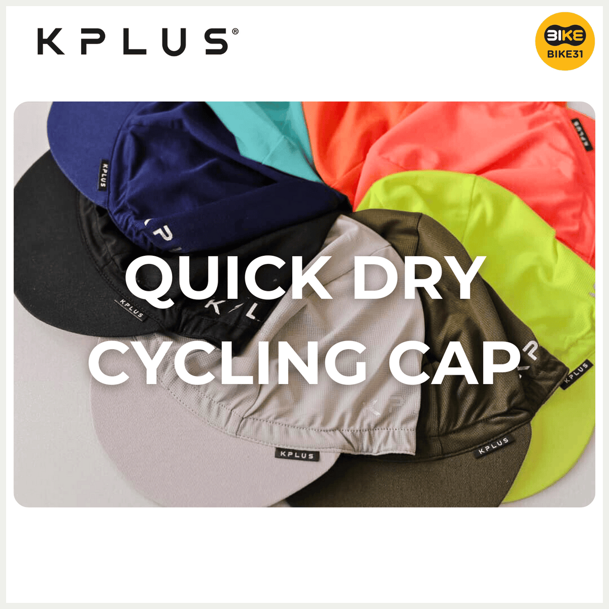 KPLUS Quick Dry Cycling Sports Cap (12 colors)