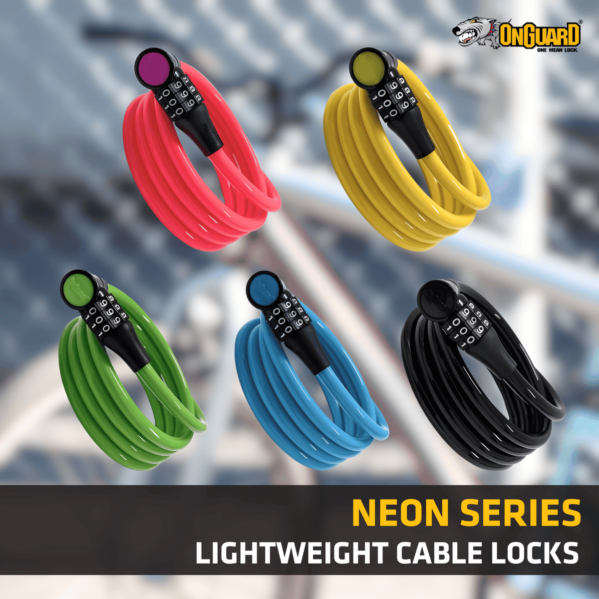 OnGuard Neon Series Cable Number Locks (8194)