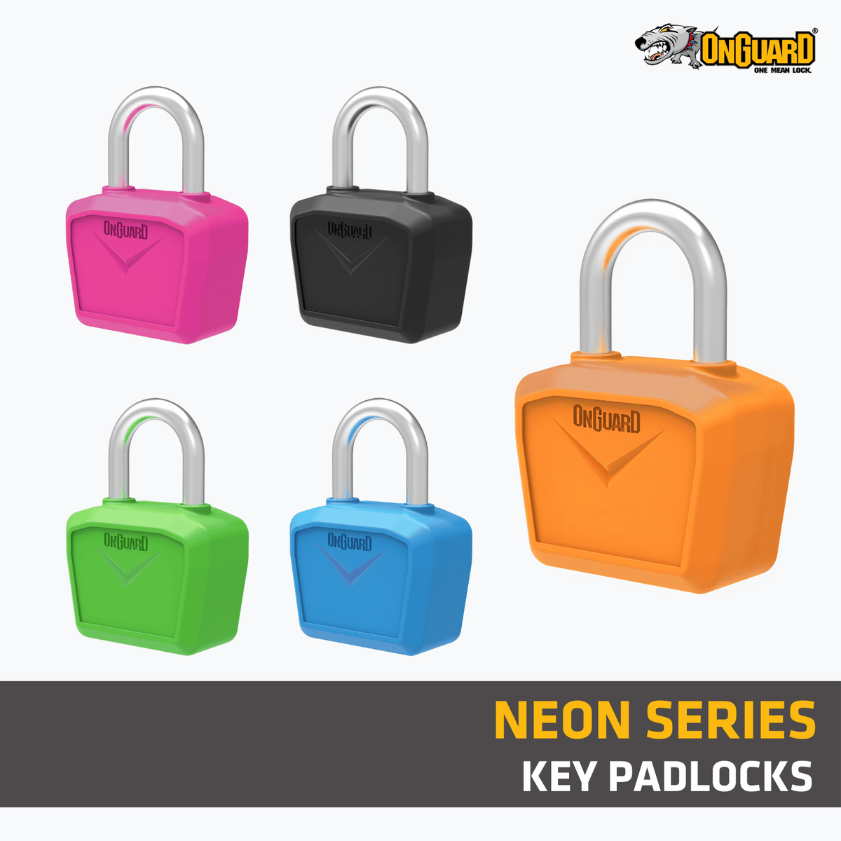 OnGuard Neon Series Key Padlock (8240)