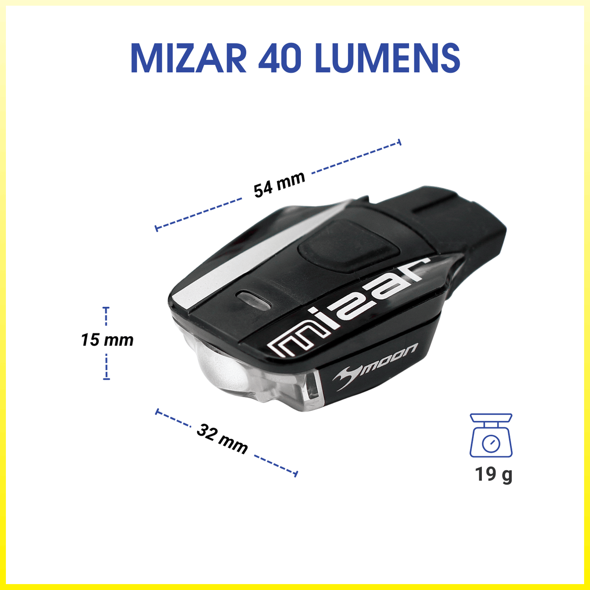 Moon Mizar 40 (Flashing 100) Lumens Bicycle Light