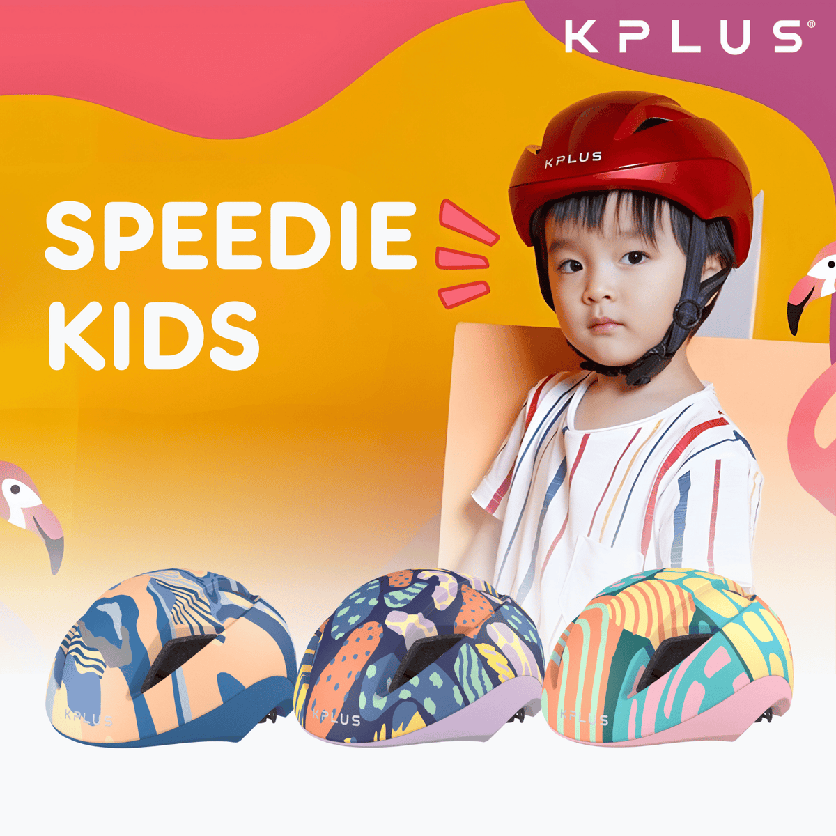 Kplus Speedie Kid Children Cycling Helmet (Asian Fit) (6 Designs)