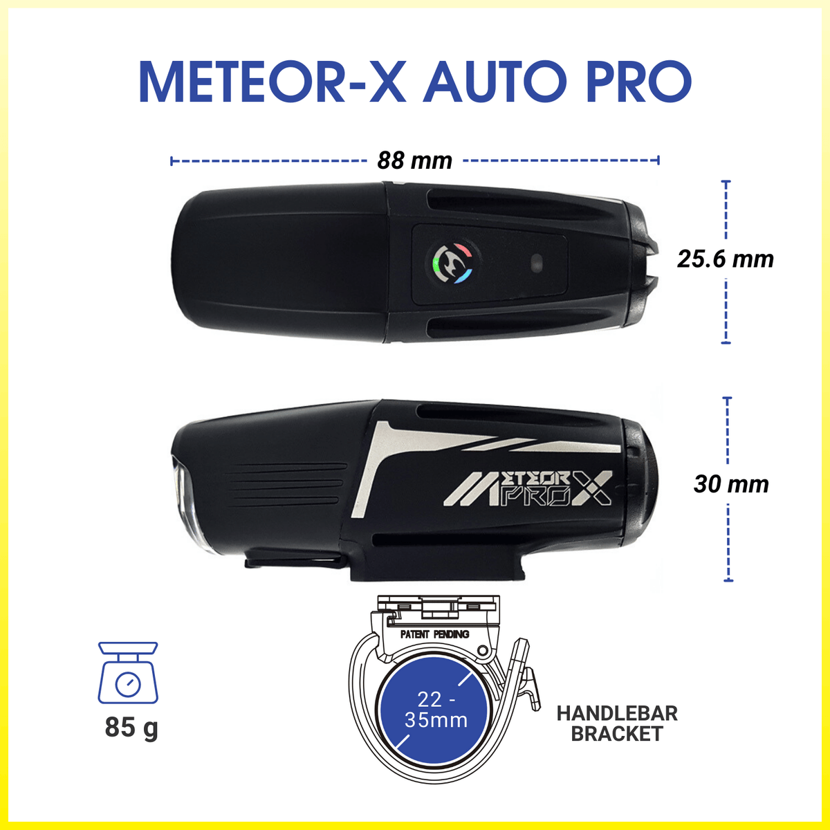 Moon Meteor-X Auto Pro 600 (Flashing 700) Lumens Bicycle Light