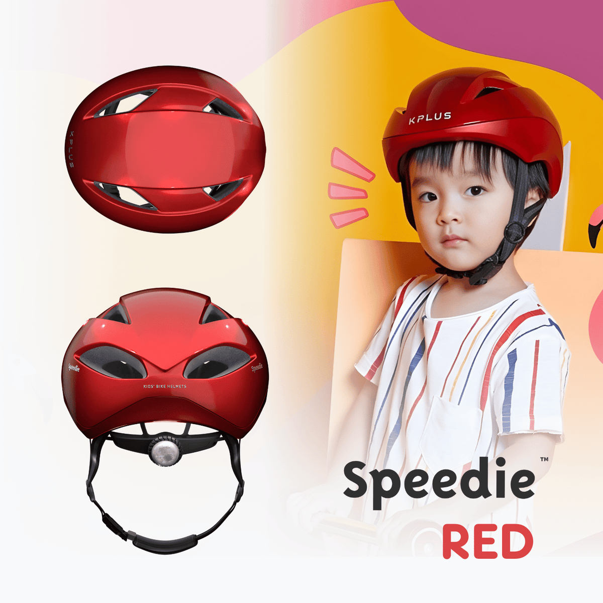 Kplus Speedie Kid Children Cycling Helmet (Asian Fit) (6 Designs)