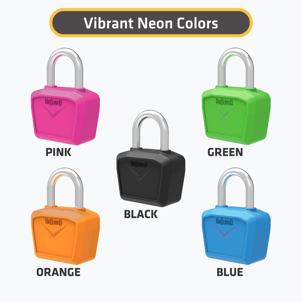 OnGuard Neon Series Key Padlock (8240)