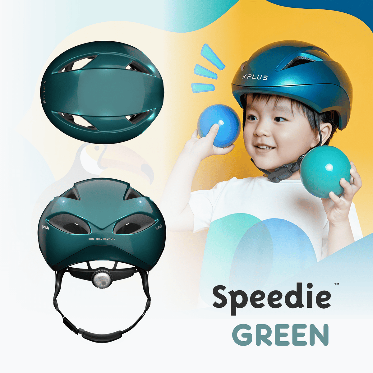 Kplus Speedie Kid Children Cycling Helmet (Asian Fit) (6 Designs)