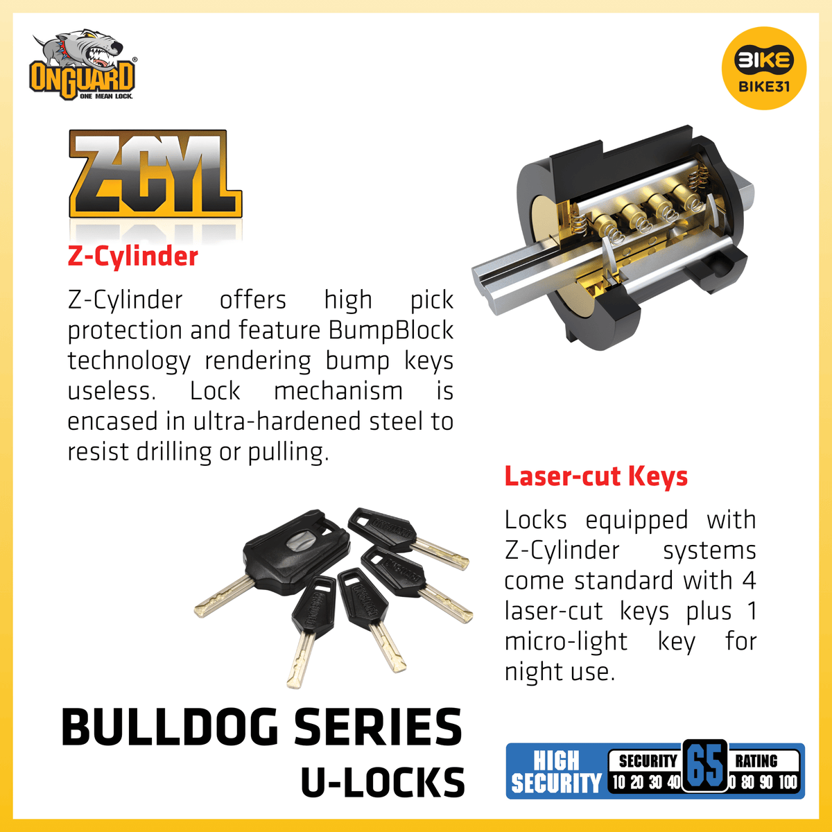 OnGuard Bulldog Series U-Locks