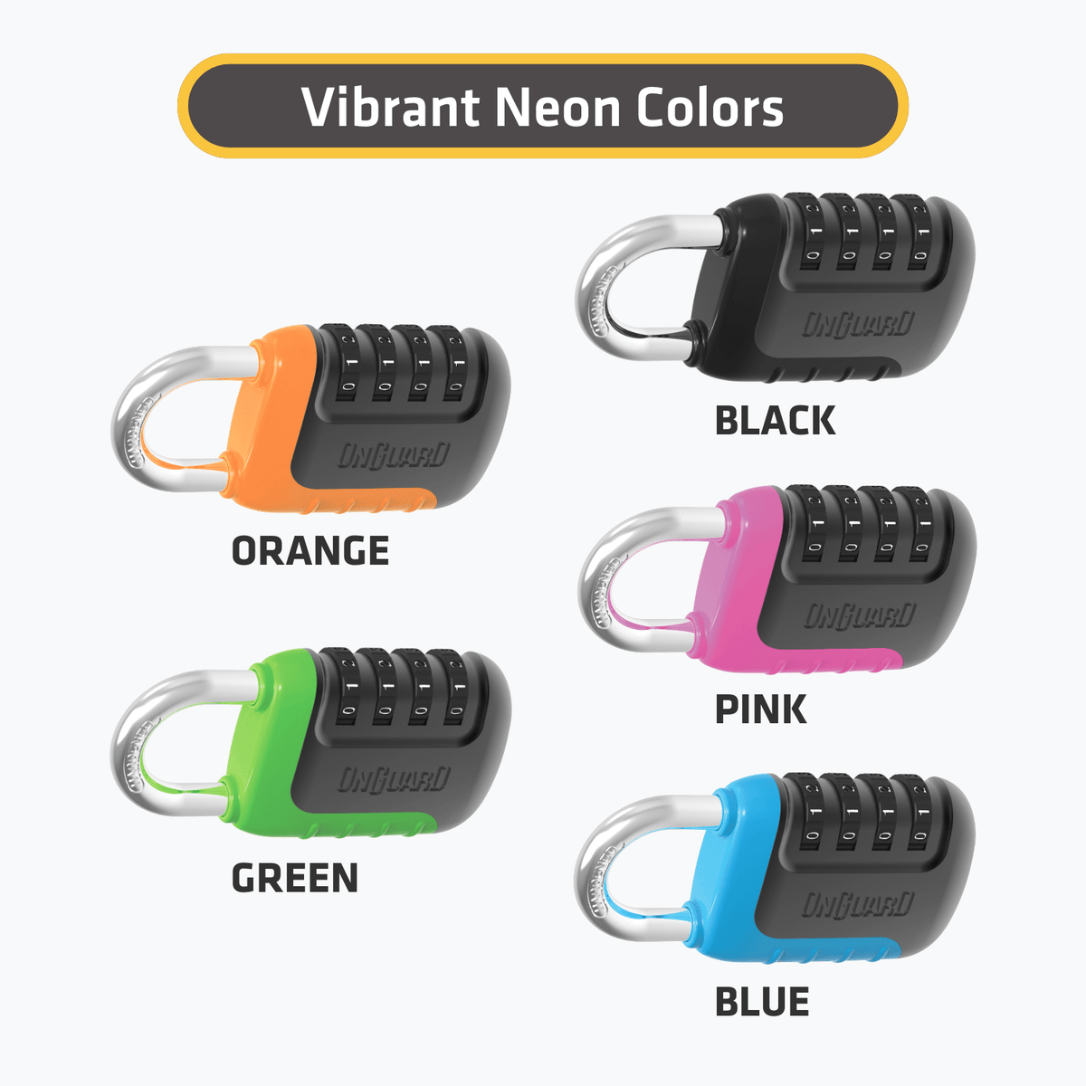 OnGuard Neon Series Number Padlock (8243)