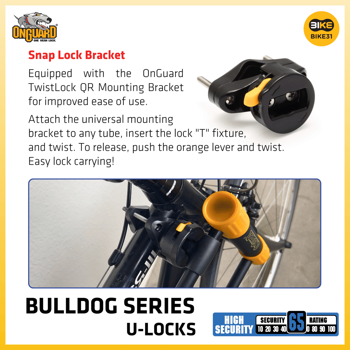 OnGuard Bulldog Series U-Locks