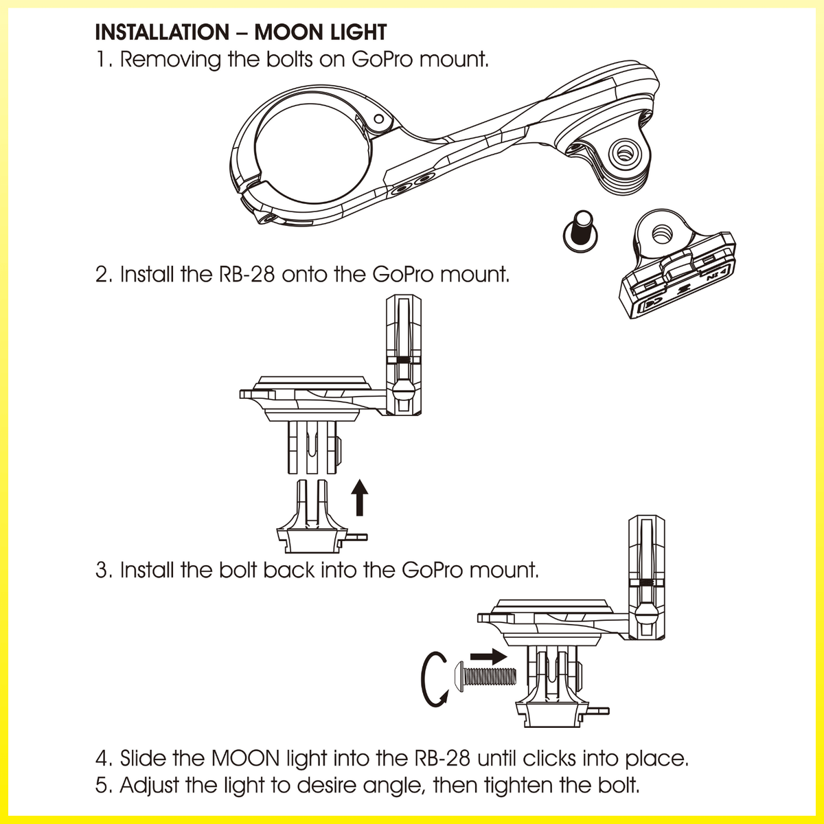 Moon Cycle Computer Extension Mount (M01/M02)