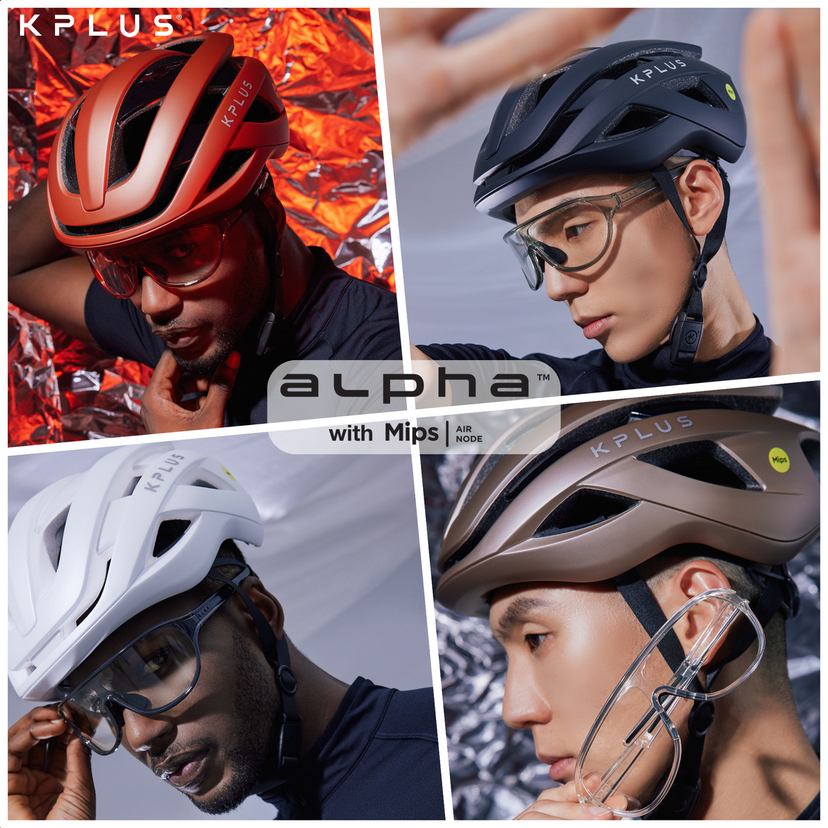 KPLUS ALPHA (MIPS® AIR) (MIPS® AIR NODE) Cycling Helmet (ASIAN FIT) [10 colours]