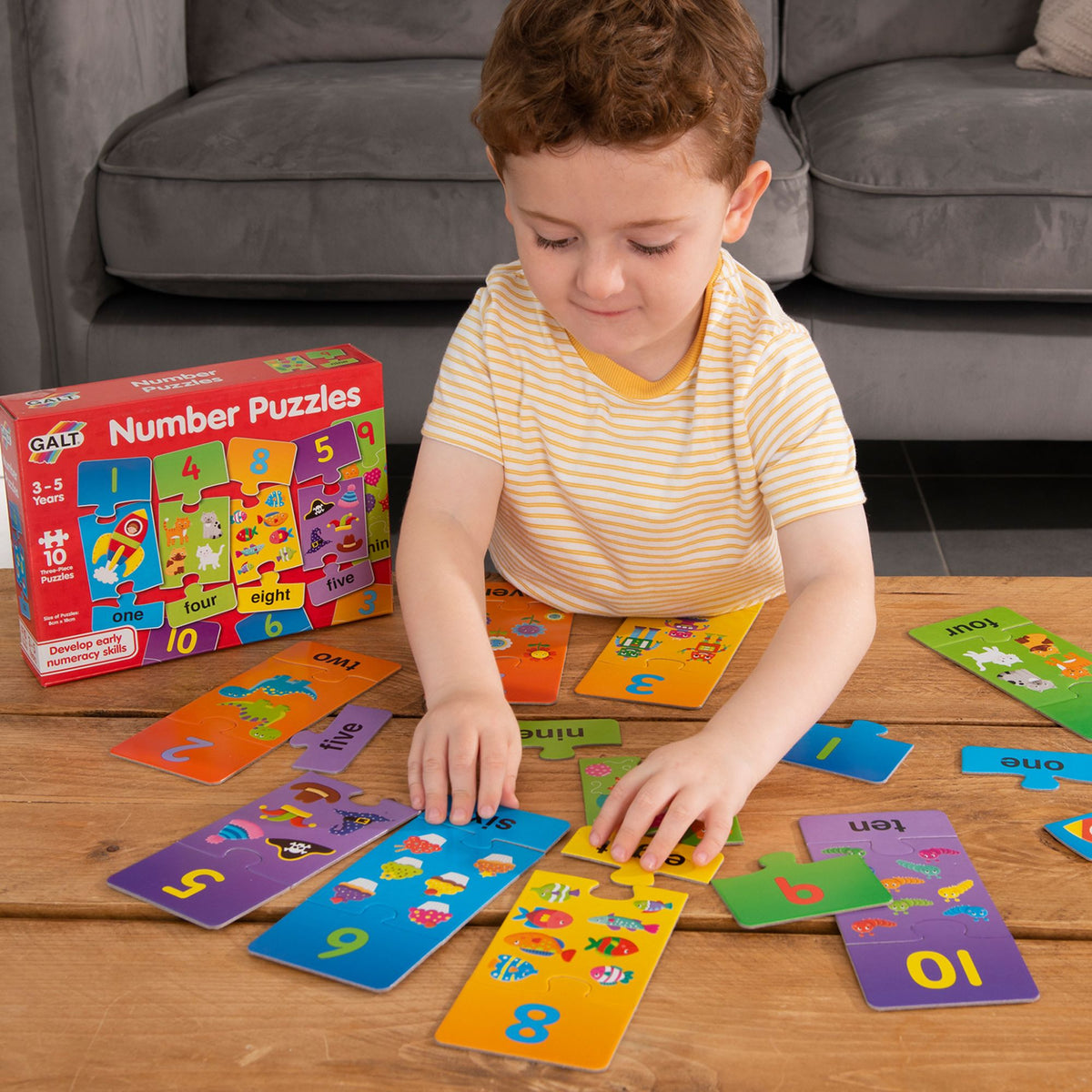 Galt Number Puzzle Activity for Children