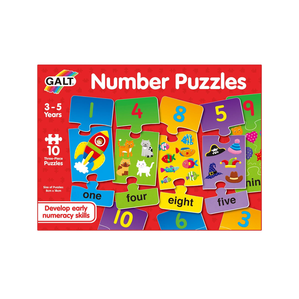 Galt Number Puzzles for Preschoolers