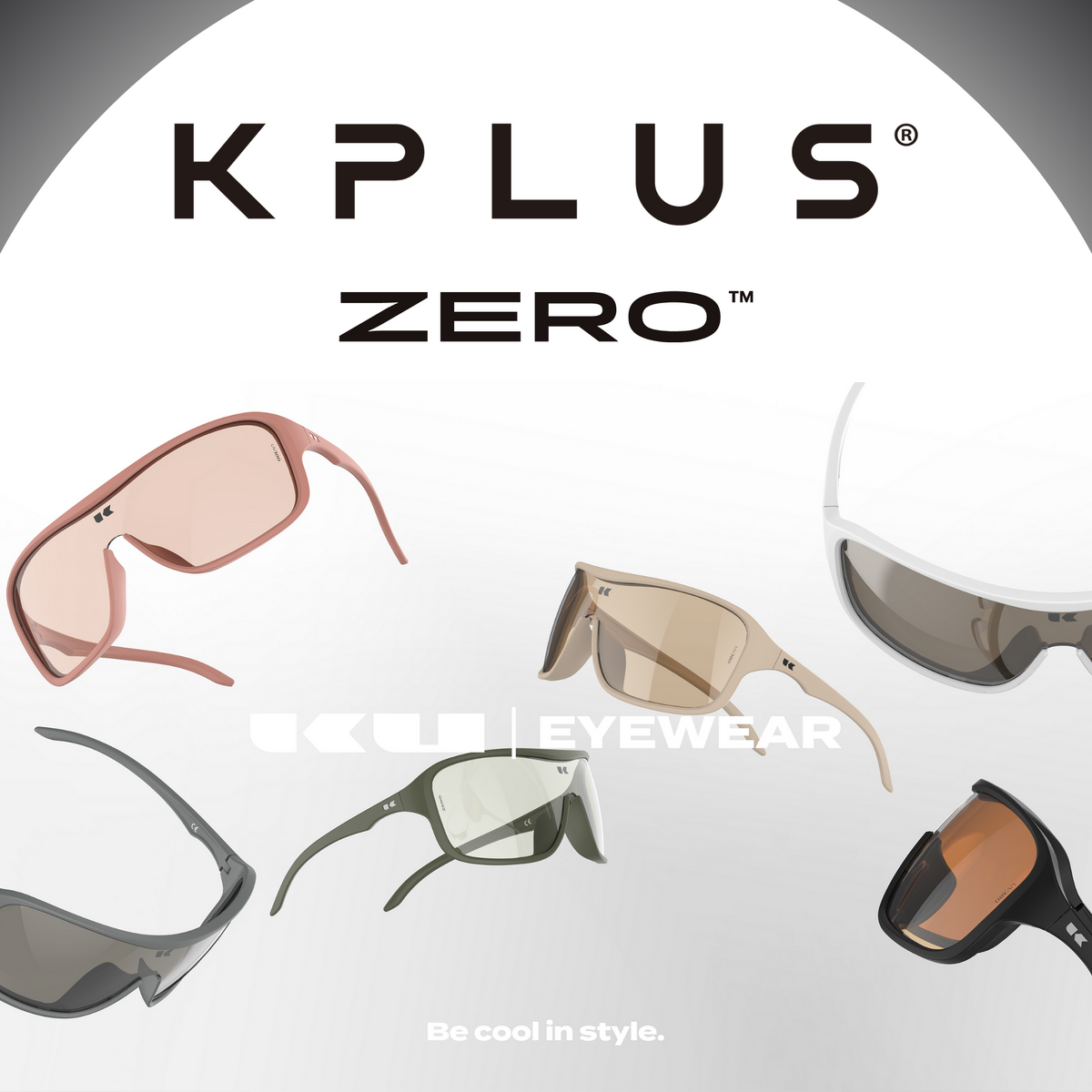 KPLUS KU ZERO LITE Clear Lens Cycling Eyewear [8 frame colours]