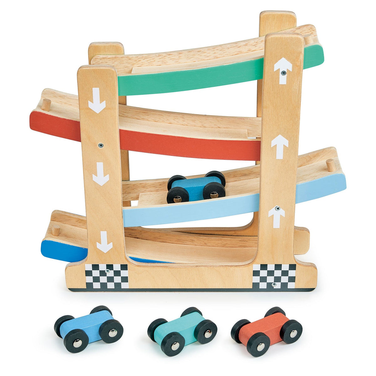 Mentari Toys Wooden Ramp Racer Toy