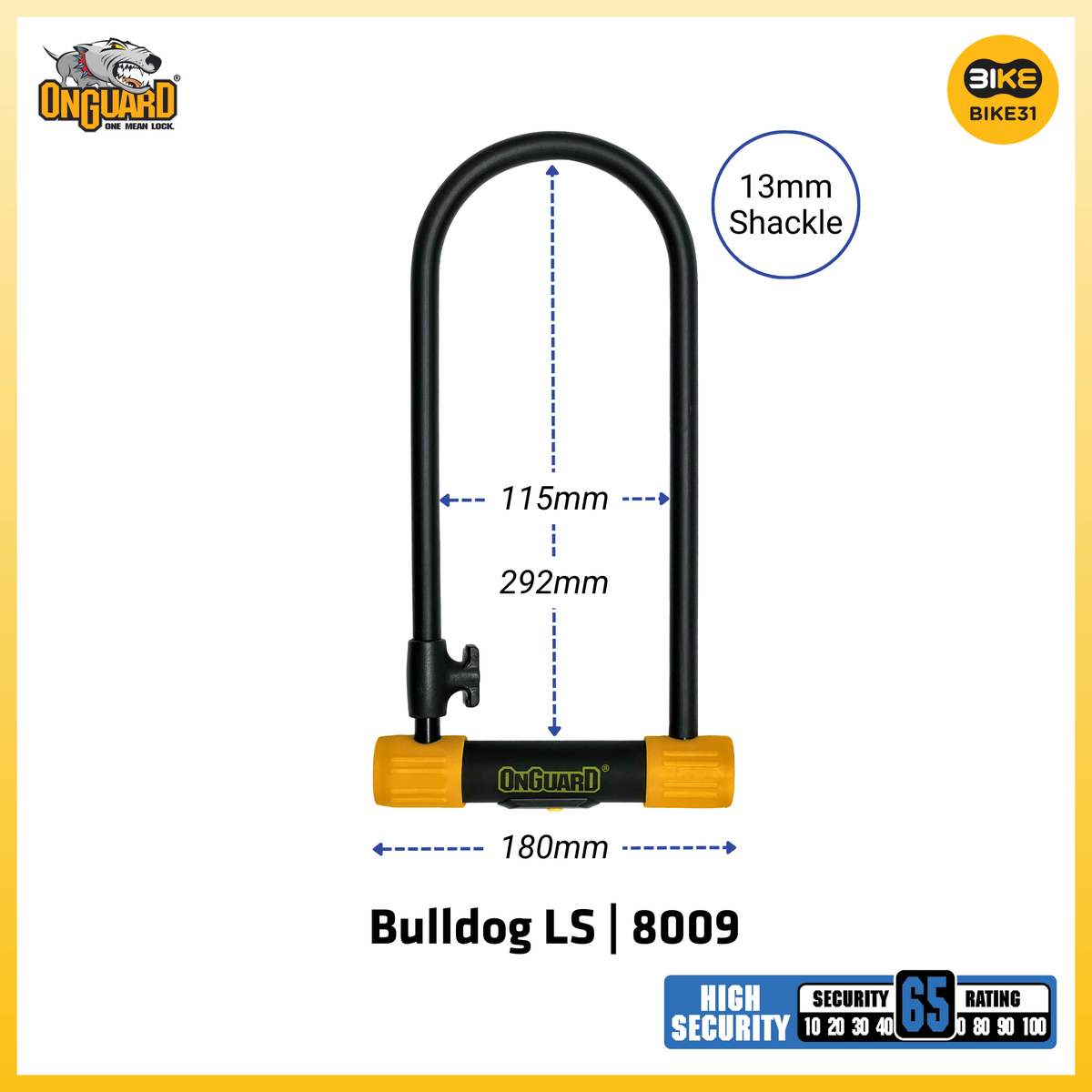 OnGuard Bulldog Series U-Locks