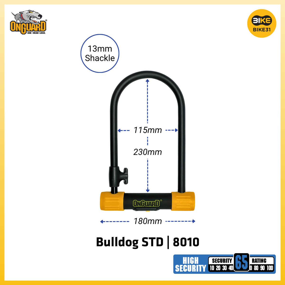 OnGuard Bulldog Series U-Locks