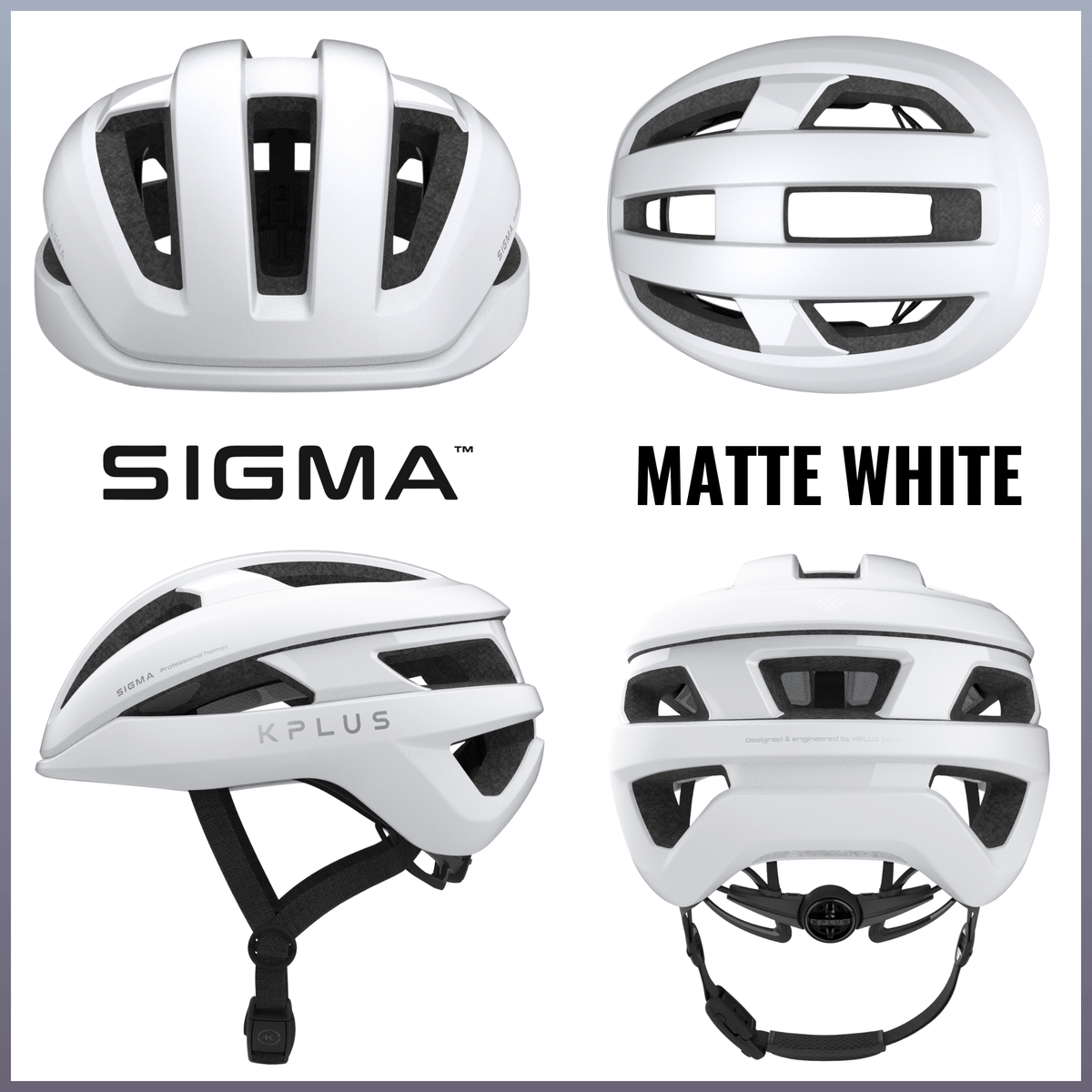 KPLUS SIGMA Cycling Helmet (Black/Grey/White)