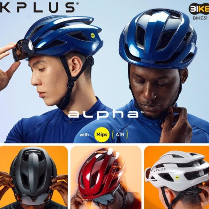 KPLUS ALPHA (MIPS® AIR) (MIPS® AIR NODE) Cycling Helmet (ASIAN FIT) [10 colours]