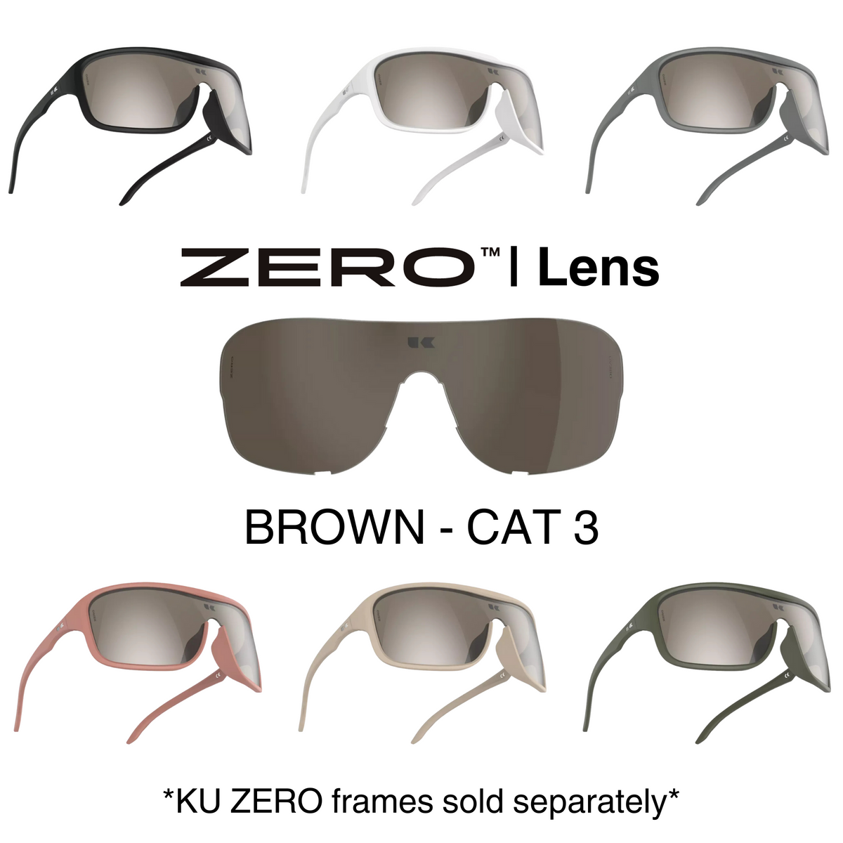 KPLUS KU ZERO LITE Clear Lens Cycling Eyewear [8 frame colours]