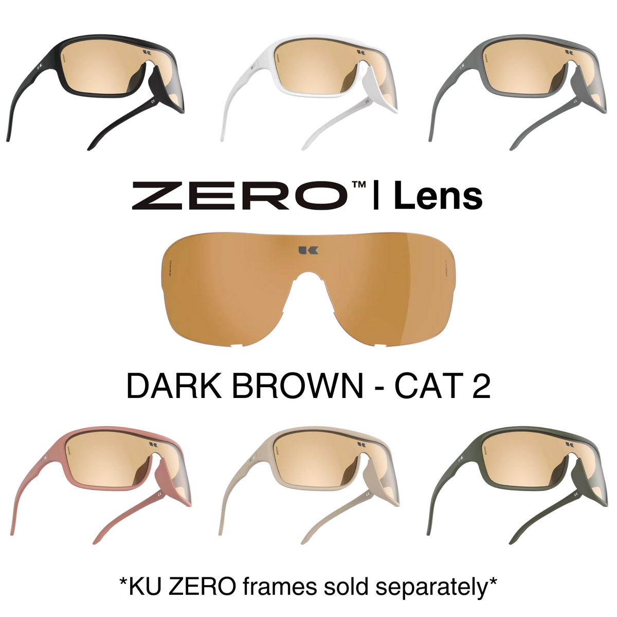 KPLUS KU ZERO LITE Clear Lens Cycling Eyewear [8 frame colours]